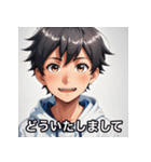 元気な男の子の感情豊かな日常スタンプ（個別スタンプ：25）