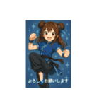 カンフー女子のスタンプ（個別スタンプ：3）