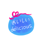 日本語英語メッセージ（個別スタンプ：4）