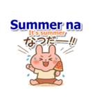 タガログ語、英語、日本語、夏の連絡用（個別スタンプ：9）