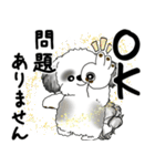 B＆Wシーズー犬 2025 「丁寧語・気遣い」（個別スタンプ：3）