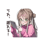 多忙女子のバタバタ返信★（個別スタンプ：11）