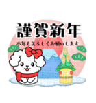 【マルチーズ日和】年末年始＆お正月3（個別スタンプ：1）
