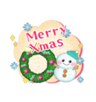 毎年使える♥年末年始＆お正月3/雪だるま（個別スタンプ：12）