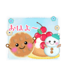 毎年使える♥年末年始＆お正月3/雪だるま（個別スタンプ：19）
