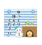 毎年使える♥年末年始＆お正月3/雪だるま（個別スタンプ：26）