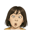 表情100連発！変顔まつり（個別スタンプ：1）