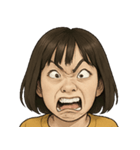 表情100連発！変顔まつり（個別スタンプ：13）
