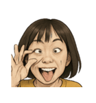 表情100連発！変顔まつり（個別スタンプ：17）