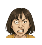 表情100連発！変顔まつり（個別スタンプ：21）