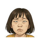 表情100連発！変顔まつり（個別スタンプ：23）
