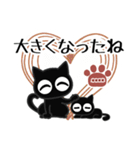 ▲カスタム版！モノクロ猫◎大人の挨拶2（個別スタンプ：10）