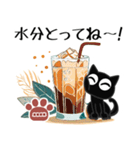 ▲カスタム版！モノクロ猫◎大人の挨拶2（個別スタンプ：35）