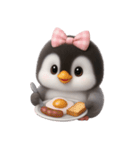 ピンクボウリトルペンギン （NT）（個別スタンプ：1）