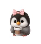 ピンクボウリトルペンギン （NT）（個別スタンプ：3）