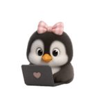 ピンクボウリトルペンギン （NT）（個別スタンプ：17）