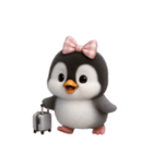 ピンクボウリトルペンギン （NT）（個別スタンプ：24）