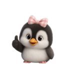 ピンクボウリトルペンギン （NT）（個別スタンプ：34）