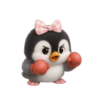 ピンクボウリトルペンギン （NT）（個別スタンプ：35）