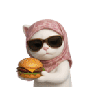おしゃれな猫のヘッドバンド （NT）（個別スタンプ：4）