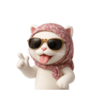 おしゃれな猫のヘッドバンド （NT）（個別スタンプ：7）
