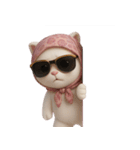 おしゃれな猫のヘッドバンド （NT）（個別スタンプ：9）