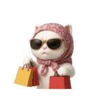 おしゃれな猫のヘッドバンド （NT）（個別スタンプ：13）