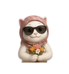 おしゃれな猫のヘッドバンド （NT）（個別スタンプ：21）