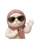 おしゃれな猫のヘッドバンド （NT）（個別スタンプ：28）