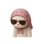 おしゃれな猫のヘッドバンド （NT）（個別スタンプ：32）