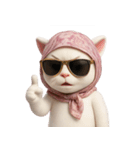 おしゃれな猫のヘッドバンド （NT）（個別スタンプ：34）