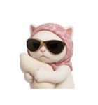 おしゃれな猫のヘッドバンド （NT）（個別スタンプ：35）