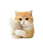 太ったオレンジと白の猫 （NT）（個別スタンプ：29）