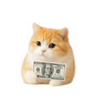 太ったオレンジと白の猫 （NT）（個別スタンプ：32）