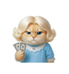 かわいい金髪の猫 （NT）（個別スタンプ：3）