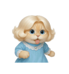 かわいい金髪の猫 （NT）（個別スタンプ：9）