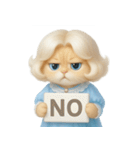かわいい金髪の猫 （NT）（個別スタンプ：10）