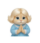 かわいい金髪の猫 （NT）（個別スタンプ：12）