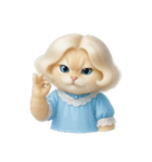 かわいい金髪の猫 （NT）（個別スタンプ：16）
