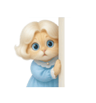 かわいい金髪の猫 （NT）（個別スタンプ：17）