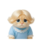 かわいい金髪の猫 （NT）（個別スタンプ：18）