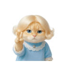 かわいい金髪の猫 （NT）（個別スタンプ：34）