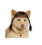 かわいいおさげ髪の犬 （NT）（個別スタンプ：28）