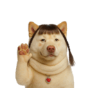 かわいいおさげ髪の犬 （NT）（個別スタンプ：33）