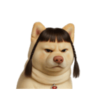 かわいいおさげ髪の犬 （NT）（個別スタンプ：39）