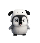 子犬のコスチュームを着たペンギン （NT）（個別スタンプ：9）