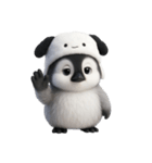 子犬のコスチュームを着たペンギン （NT）（個別スタンプ：27）