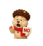 面白い巻き毛の子犬 （NT）（個別スタンプ：2）