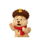 面白い巻き毛の子犬 （NT）（個別スタンプ：4）