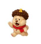 面白い巻き毛の子犬 （NT）（個別スタンプ：7）